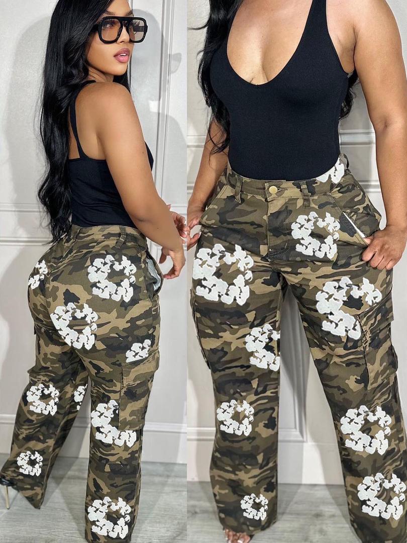 ๐ฅ Pretty Pressure Camo Cargo Pants ๐๐ฅ