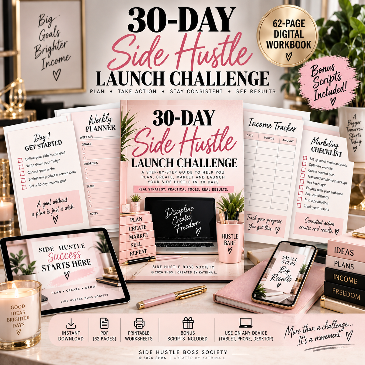 30-Day Side Hustle Launch Challenge