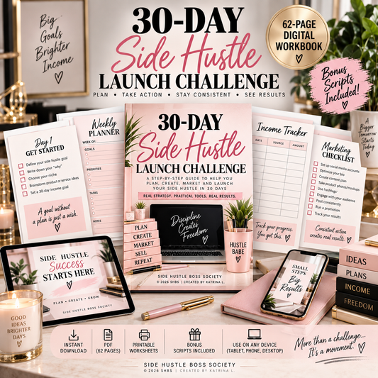 30-Day Side Hustle Launch Challenge
