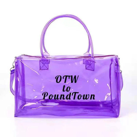 Clear Statement Weekender Bag