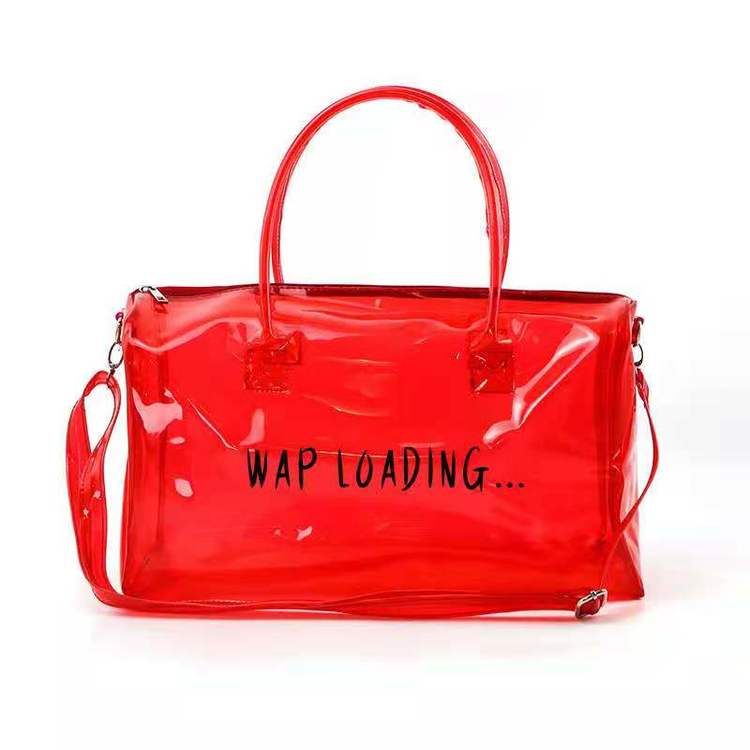 Clear Statement Weekender Bag