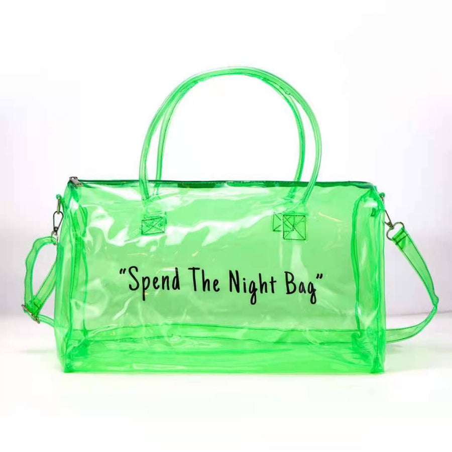 Clear Statement Weekender Bag