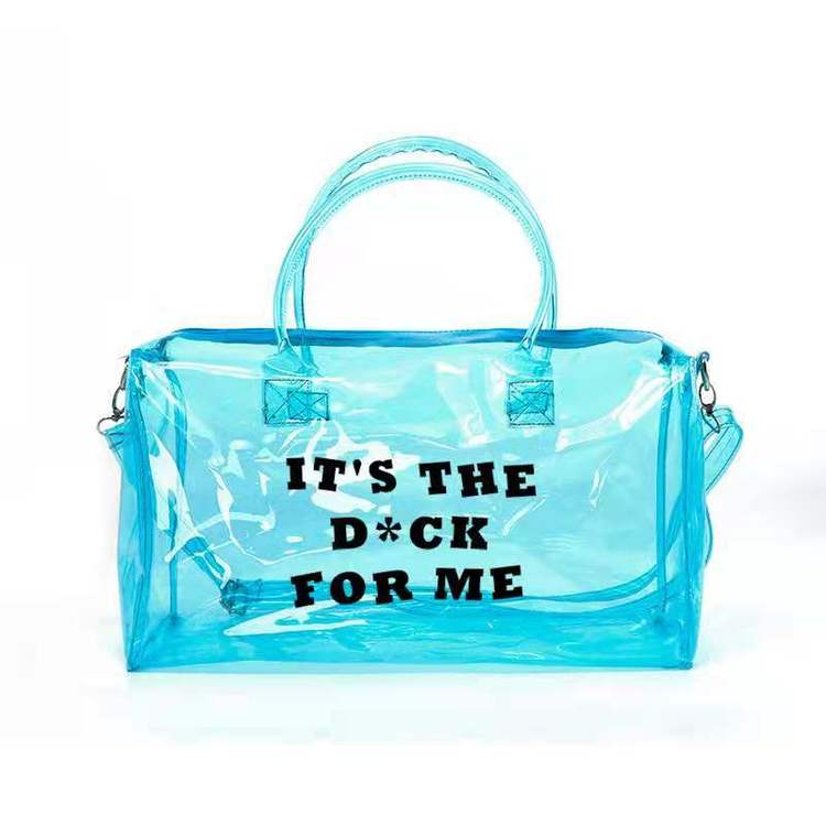 Clear Statement Weekender Bag